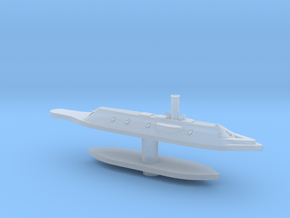 1/1800 USS Monitor & CSS Virginia (Waterline) in Clear Ultra Fine Detail Plastic