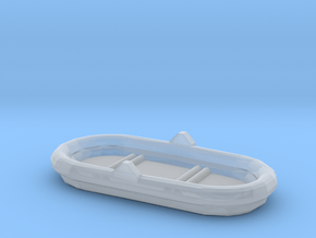 1/87 Scale 4 Person Inflatable Raft Mk 2 USN in Clear Ultra Fine Detail Plastic