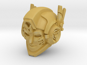 "Shatter" head (2 antennae) in Tan Fine Detail Plastic