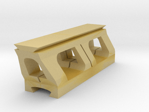 Dovetail to Dovetail Riser - 2.4cm Elevation in Tan Fine Detail Plastic