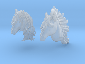 Anthropomorphic horse heads (HSD miniatures) in Clear Ultra Fine Detail Plastic