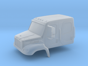 Freightliner Crew Cab Closed Windows 1-87 HO Scale in Clear Ultra Fine Detail Plastic