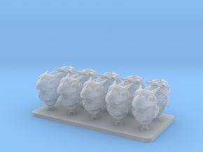 Space Dragons V7 Dragon Lord Helmets in Clear Ultra Fine Detail Plastic