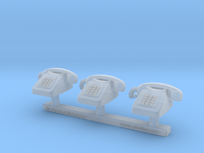 Telephone Vintage 01. 1:24 Scale  in Clear Ultra Fine Detail Plastic
