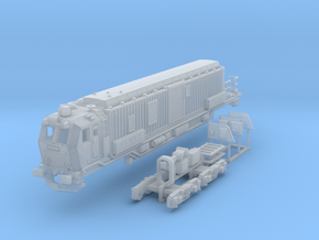 N08A - LRZ Fire Fighting Train - Attack Carriage in Clear Ultra Fine Detail Plastic