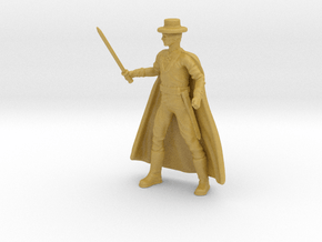 Zorro Cape - Custom 1.6 inches in Tan Fine Detail Plastic