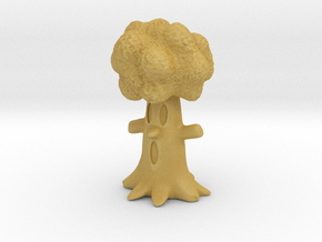 Kirby Whispy tree miniature for games and rpg in Tan Fine Detail Plastic