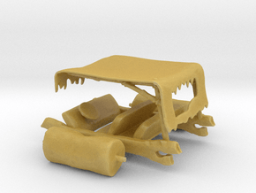 1/43 Scale Flintstone Car in Tan Fine Detail Plastic
