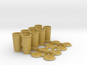 Large Soda Cups 1/12 scale  in Tan Fine Detail Plastic