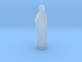 1/35 scale female with long cloak praying figure in Clear Ultra Fine Detail Plastic