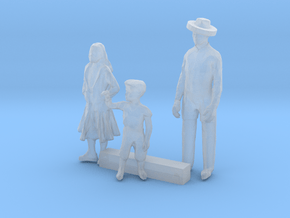 HO Scale Family in Clear Ultra Fine Detail Plastic