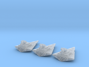 Tiny Space Destroyers (17mm) in Clear Ultra Fine Detail Plastic
