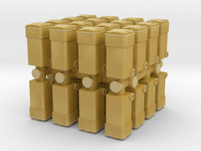 Waste Container Bin (x32) 1/160 in Tan Fine Detail Plastic