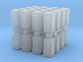 Waste Container Bin (x32) 1/160 in Clear Ultra Fine Detail Plastic
