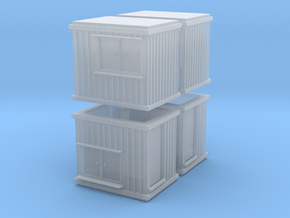 10 ft Office Container (x4) 1/220 in Clear Ultra Fine Detail Plastic