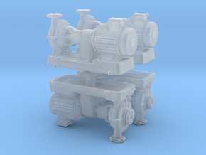 Motor Pump (x4) 1/120 in Clear Ultra Fine Detail Plastic