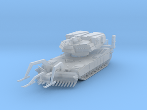 M1150 ABV Abrams (Plow) 1/87 in Clear Ultra Fine Detail Plastic