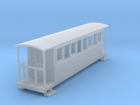 o-148fs-redlake-tramway-bogie-coach in Clear Ultra Fine Detail Plastic