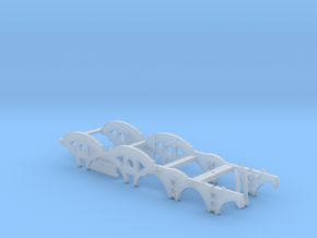 BROAD 0-4-4 Waverley - Chassis in Clear Ultra Fine Detail Plastic