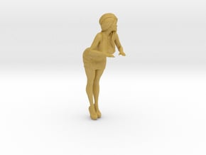 Sophia Pinup Girl Sexy Model Figure for Diorama in Tan Fine Detail Plastic