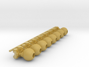 8 vertical arms mounts for Proteus Pattern Titan in Tan Fine Detail Plastic