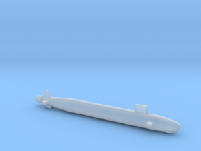 Virginia SSN, Full Hull, with sonar bumps, 1/1250 in Clear Ultra Fine Detail Plastic