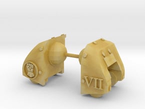 Royal Fists Goliath Dreadnought pads #2 in Tan Fine Detail Plastic