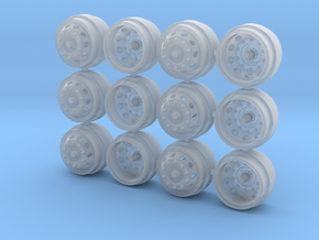 Set of 3 - HW Transporter Wheels  in Clear Ultra Fine Detail Plastic