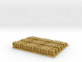 1:3000 Scale Shipping Containers in Tan Fine Detail Plastic