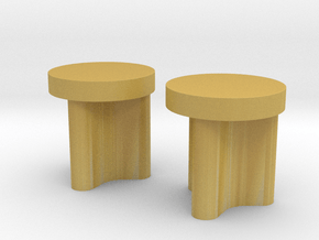 Modern Miniature 1:48 Coffee Table in Tan Fine Detail Plastic
