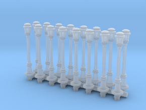 City Lamp Post (x16) 1/220 in Clear Ultra Fine Detail Plastic