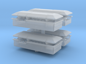 Food Counter (Isle) (x4) 1/500 in Clear Ultra Fine Detail Plastic