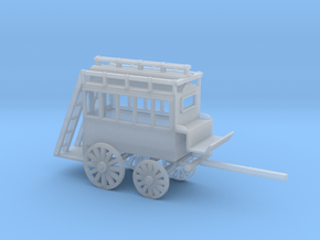 TWO DECK WAGON BUS in Clear Ultra Fine Detail Plastic