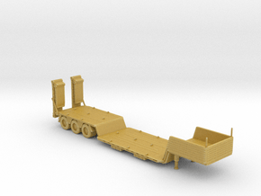 70's&80's fishbelly lowboy trailer 160 scale in Tan Fine Detail Plastic
