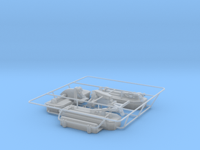 1/64 Claas triple mower in Clear Ultra Fine Detail Plastic