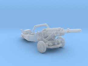 M102 105 mm Howitzer 1:160 scale in Clear Ultra Fine Detail Plastic