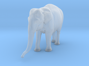 Indian Elephant 1:96 Standing Female 1 in Clear Ultra Fine Detail Plastic