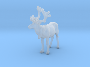 Reindeer 1:87 Standing Female 4 in Clear Ultra Fine Detail Plastic