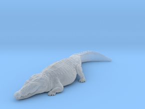 Nile Crocodile 1:64 Sunbathing in Clear Ultra Fine Detail Plastic