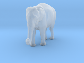 Indian Elephant 1:220 Standing Female 2 in Clear Ultra Fine Detail Plastic