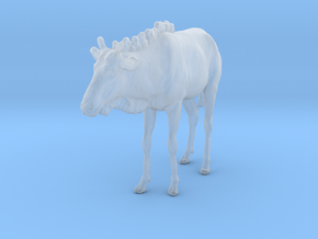 Blue Wildebeest 1:32 Standing Juvenile in Clear Ultra Fine Detail Plastic
