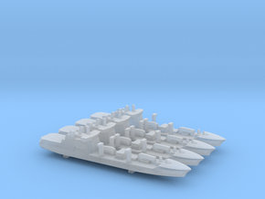 Tide-class tanker x 4, 1/6000 in Clear Ultra Fine Detail Plastic