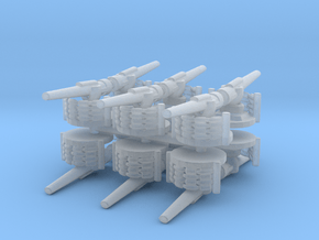 Coastal Artillery (x12)  in Tan Fine Detail Plastic