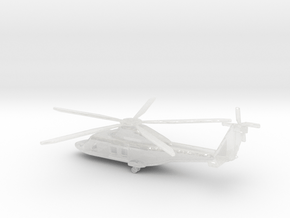 6cm AW 169M Helicopter in Clear Ultra Fine Detail Plastic