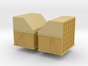 AMX Air Cargo Container (x2) 1/200 in Tan Fine Detail Plastic