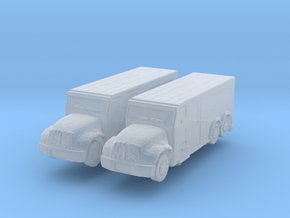 International Armored Truck 6x6 (x2) 1/350 in Clear Ultra Fine Detail Plastic