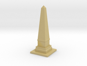 Obelisk Monument 1/100 in Tan Fine Detail Plastic