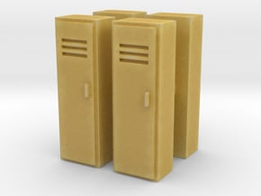 Locker (x4) 1/87 in Tan Fine Detail Plastic