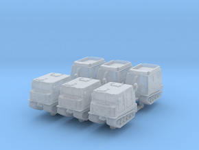 Bandvagn Bv-206 (x3) 1/220 in Clear Ultra Fine Detail Plastic