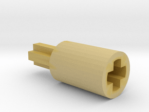 2 1/5-long Axle Connector in Tan Fine Detail Plastic